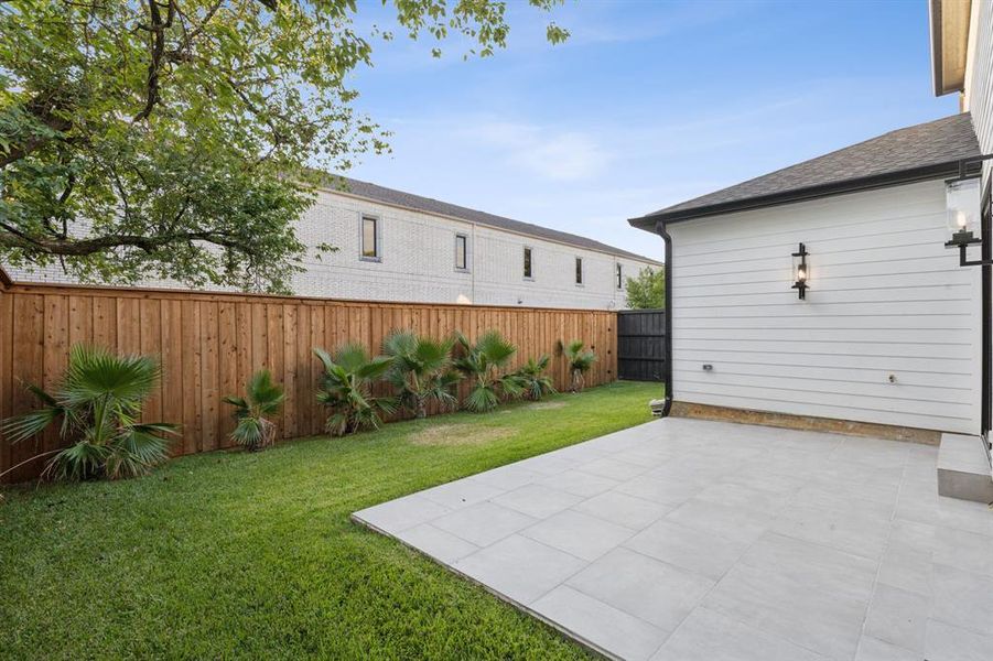 View of yard featuring a patio area