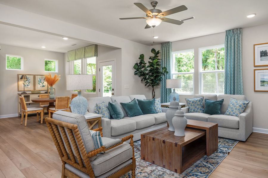 Representative furnished interior of a home built from the The Willow B by Davidson Homes LLC in Retreat at North Main, Lillington (Image 12).