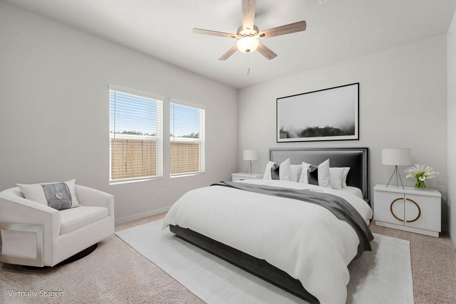 Furnished interior view inside a new home in Northpark South, Porter (Image 13).