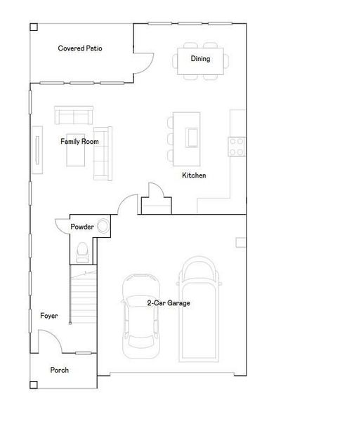 2D floor plan layout of this home in Synova: Avante Collection, Crosby, TX (Image 2). 2D floor plan layout of this home in Synova: Avante Collection, Crosby, TX (Image 2).