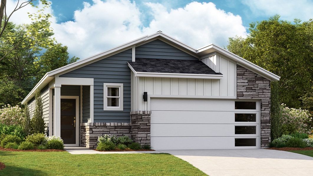 Representative exterior photo of a completed home built from the DESMOND by D.R. Horton in Nexus South, Gallatin, TN (Image 2).