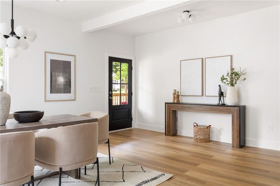 Furnished interior view inside a new home in , Atlanta (Image 36).