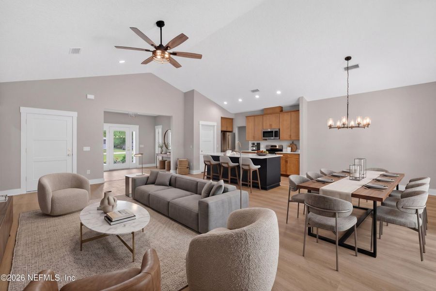 Furnished interior view inside a new home in , Macclenny (Image 8).