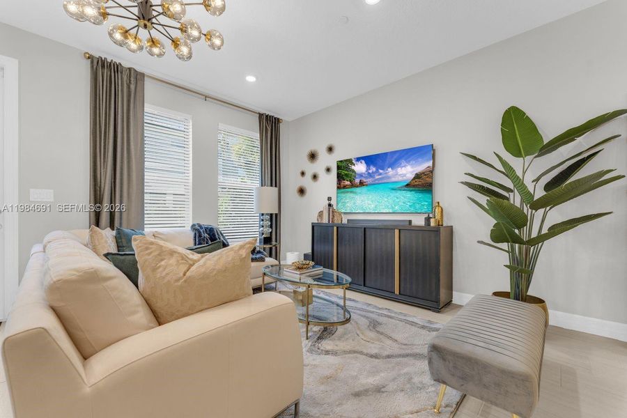 Furnished interior view inside a new home in , Plantation (Image 12).