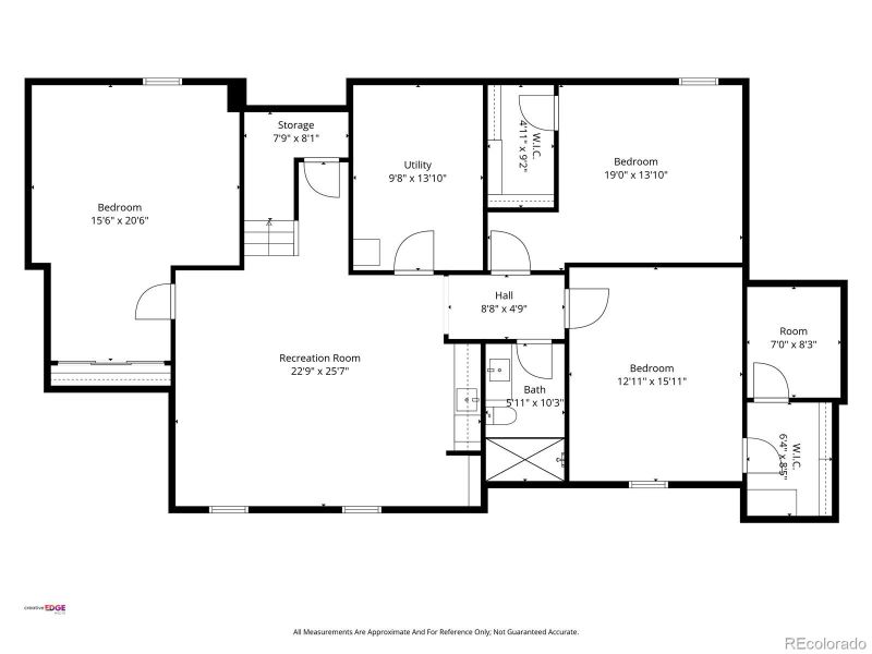 2D floor plan layout of this home in , Denver, CO (Image 5).