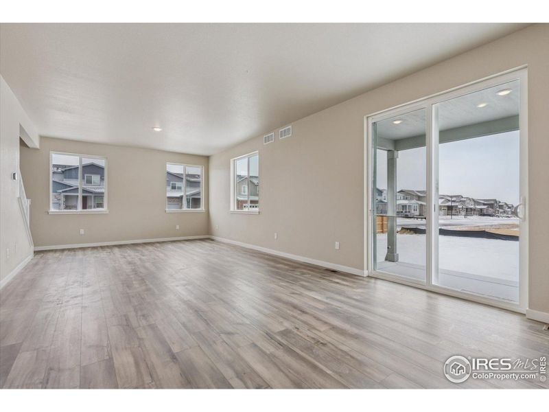 Spacious, unfurnished interior of a new home in The Overlook at Johnstown Farms, Johnstown (Image 43).