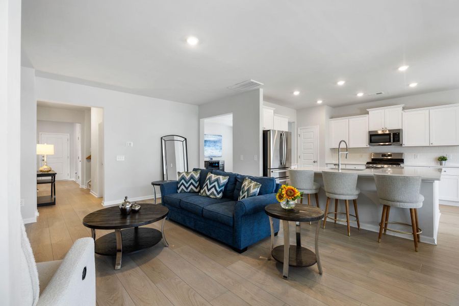 Furnished interior view inside a new home in Sweetgrass at Summers Corner: Arbor Collection, Summerville (Image 31). Furnished interior view inside a new home in Sweetgrass at Summers Corner: Arbor Collection, Summerville (Image 31).