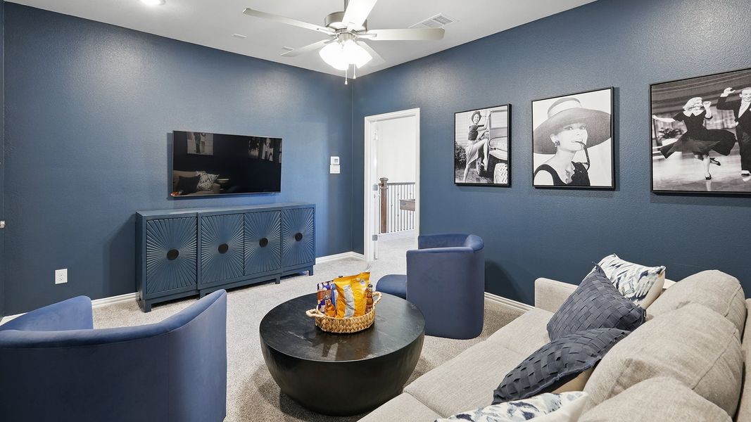 Representative furnished interior of a home built from the Magnolia by Brightland Homes in Green Oaks Preserve, Arlington (Image 40).