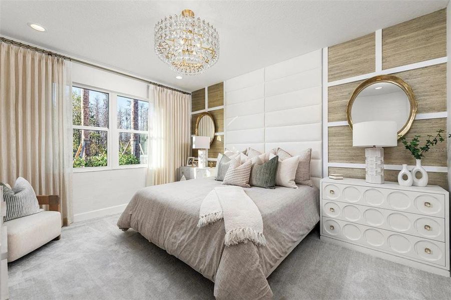 Furnished interior view inside a new home in Valencia Ridge (55+), Wesley Chapel (Image 10).