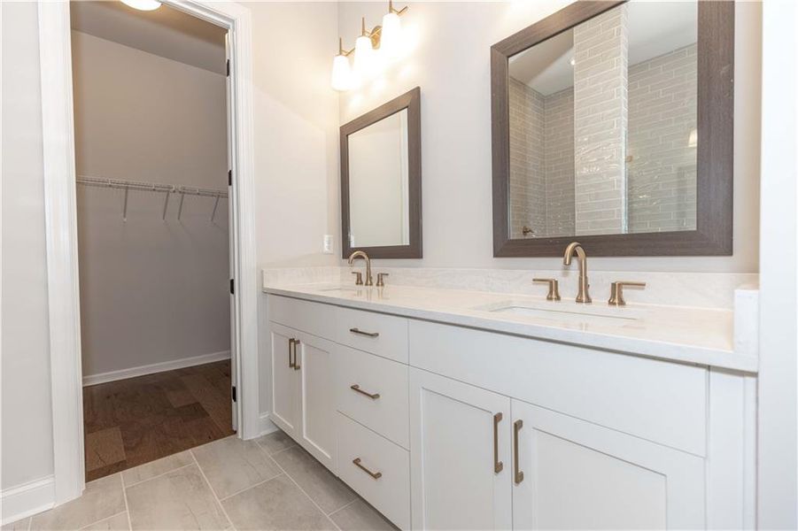 Furnished interior view inside a new home in Evanshire Single Family, Duluth (Image 13).