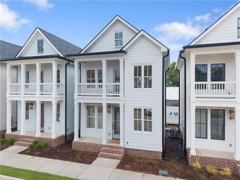 Front exterior of a new home in , Gainesville, GA, highlighting curb appeal (Image 24).