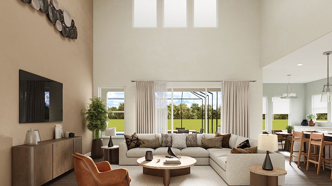 Representative furnished interior of a home built from the Ravenna by Taylor Morrison in Esplanade at Solaeris, Port St. Lucie (Image 11).