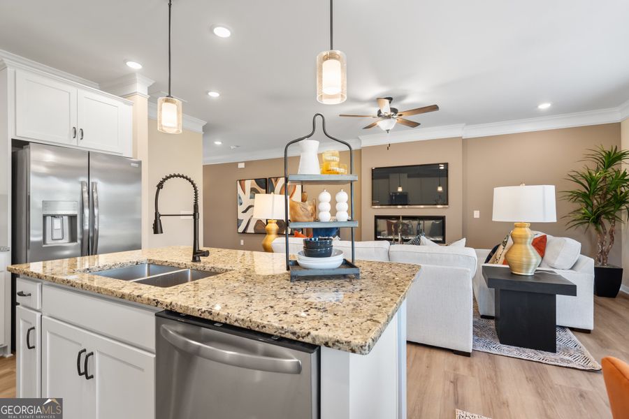 Furnished interior view inside a new home in Glendale Towns, Conyers (Image 15).