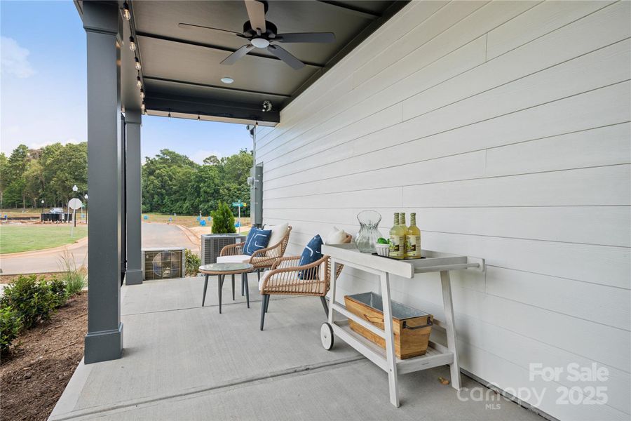 Rear covered outdoor living space so you actually get to enjoy the neighborhood you call home. *Model Photos | actual finishes, structural selections, and orientation may vary.