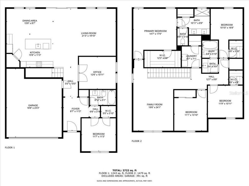2D floor plan layout of this home in Sunstone at Wellen Park, Venice, FL (Image 4).