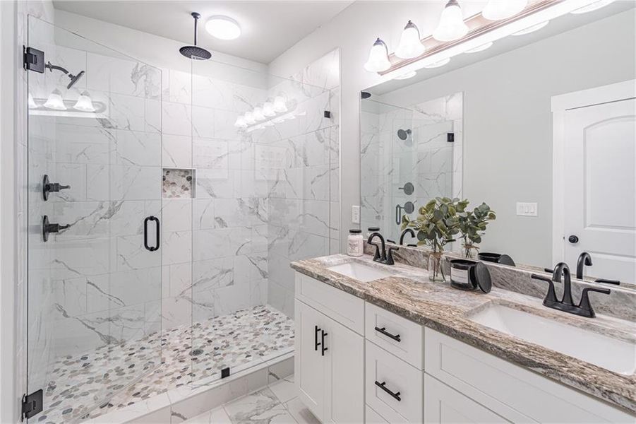 Furnished interior view inside a new home in , Braselton (Image 14).