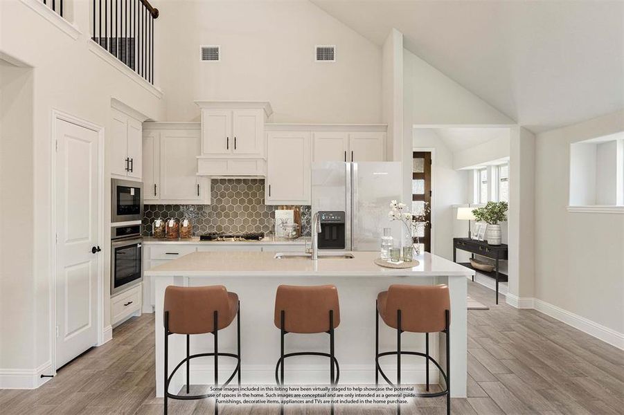 Furnished interior view inside a new home in Sable Creek, Sanger (Image 6).