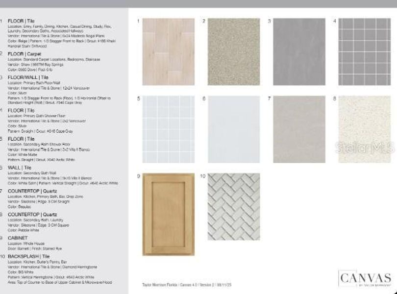 Sample of building materials used in homes in Esplanade at Azario Lakewood Ranch, Bradenton (Image 14).