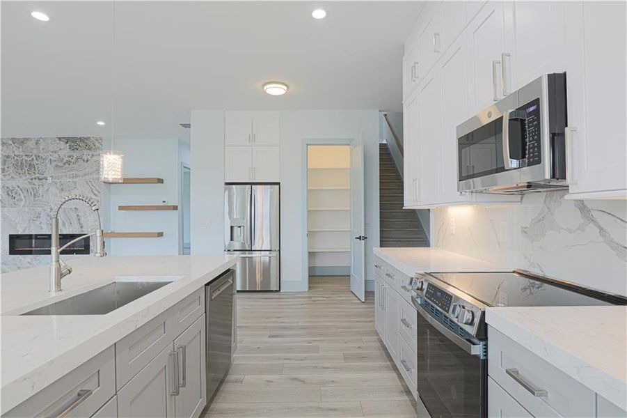 Furnished interior view inside a new home in , Maysville (Image 9).