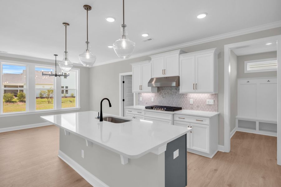 Representative furnished interior of a home built from the The Whitley by RobuckHomes in Windwater, Hampstead (Image 72).
