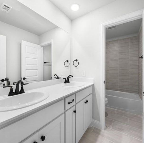 Secondary double vanities