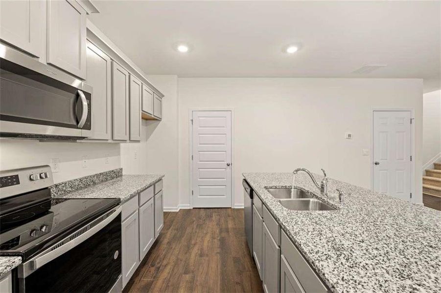 Furnished interior view inside a new home in Oakchase at Hampton, Hampton (Image 42).