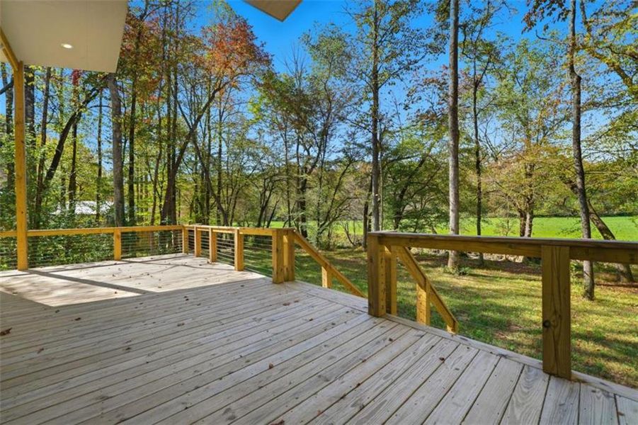 Exterior details and patio area of a home in , Ellijay (Image 12).