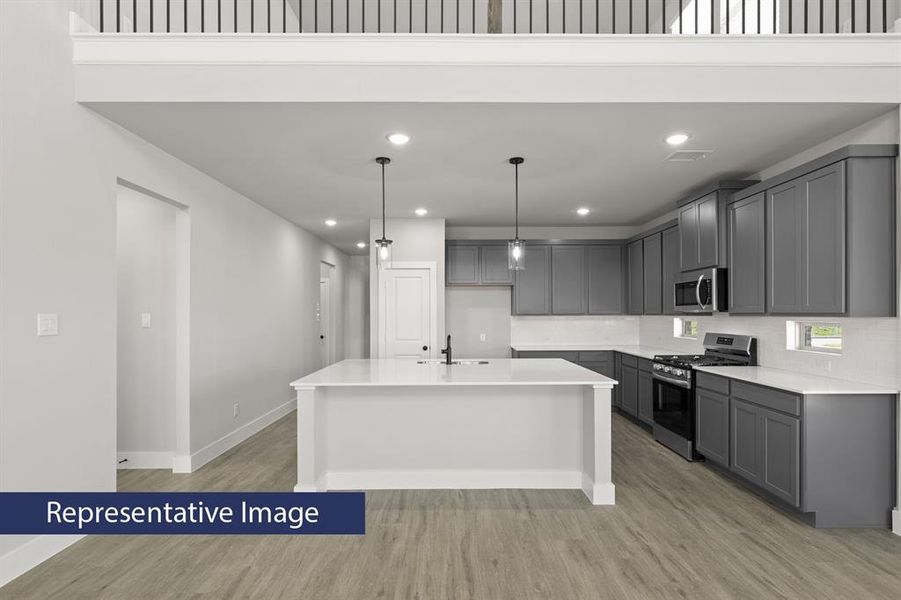 Furnished interior view inside a new home in Parkside, Denton (Image 8).