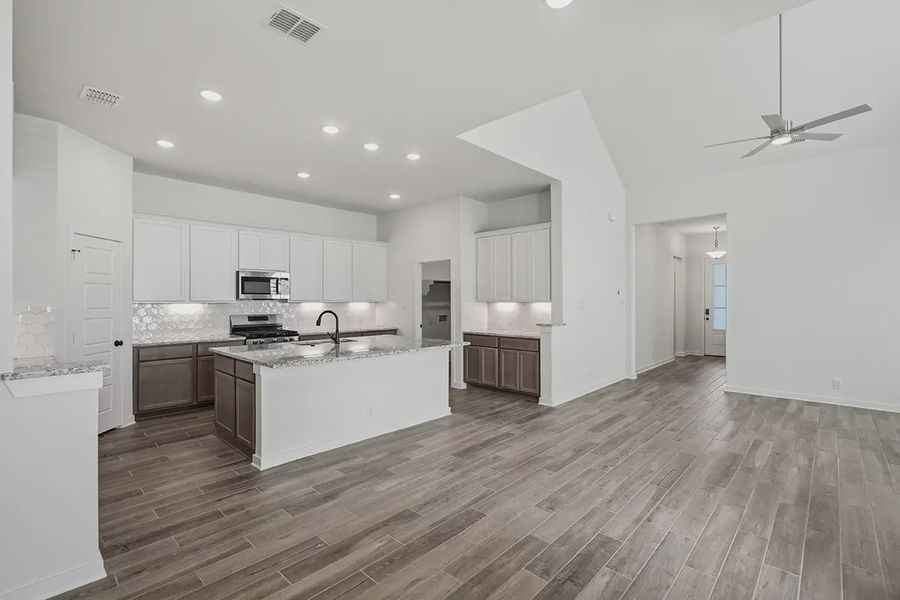 Furnished interior view inside a new home in The Crossvine, Schertz (Image 13).