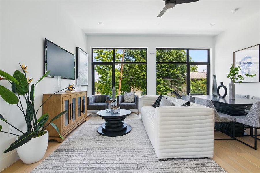 Furnished interior view inside a new home in , Dallas (Image 7).