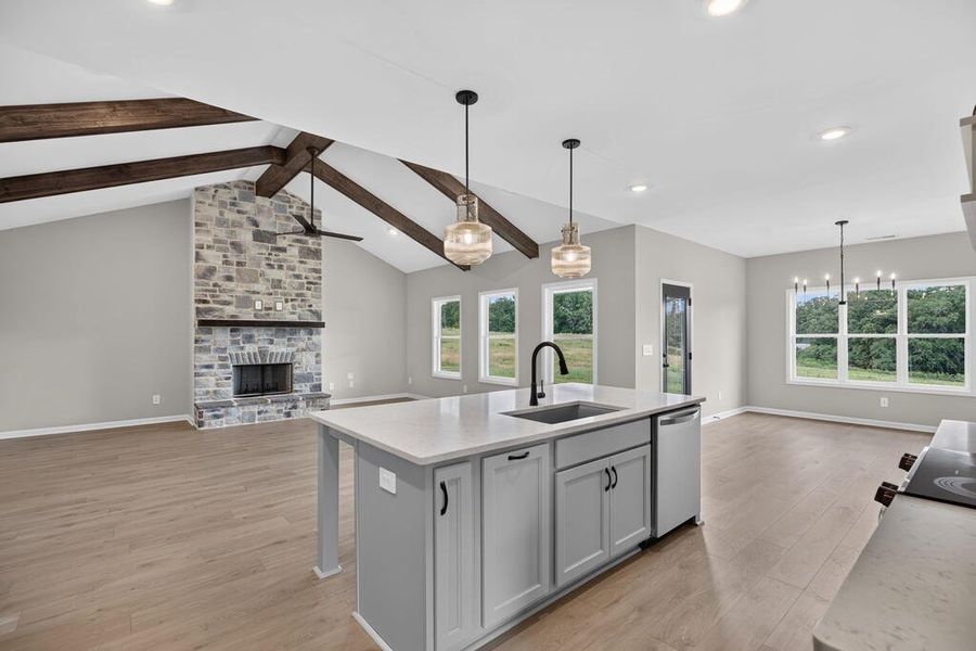 Furnished interior view inside a new home in Blackwelder Bluff, Bowdon (Image 11).