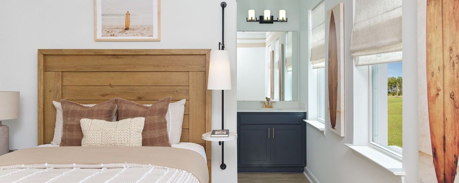 Representative furnished interior of a home built from the Palermo by Ashton Woods in Blue Heron Retreat: Oasis Series, Little River (Image 13).