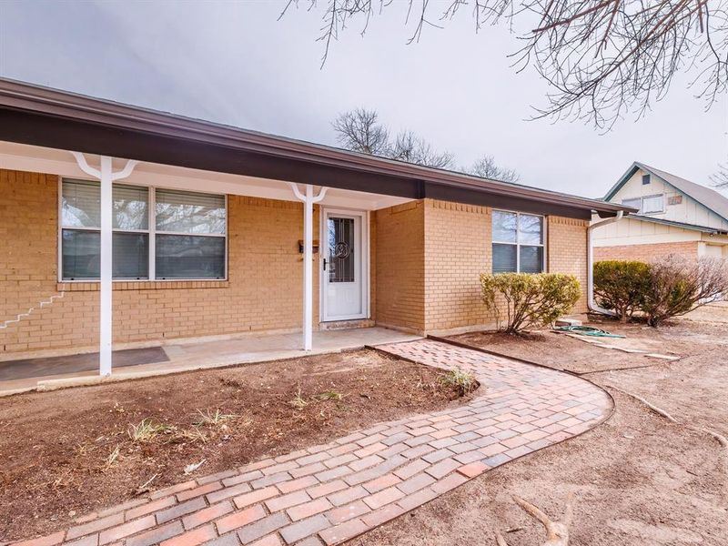 Exterior details and patio area of a home in , Brownwood (Image 4). Exterior details and patio area of a home in , Brownwood (Image 4).
