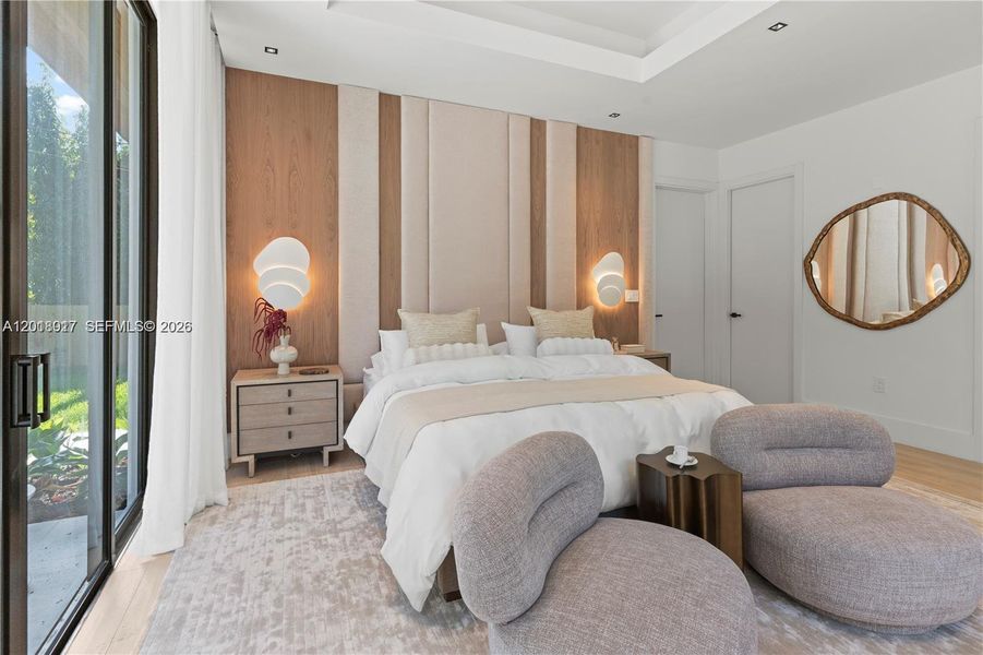 Furnished interior view inside a new home in , Miami (Image 38).