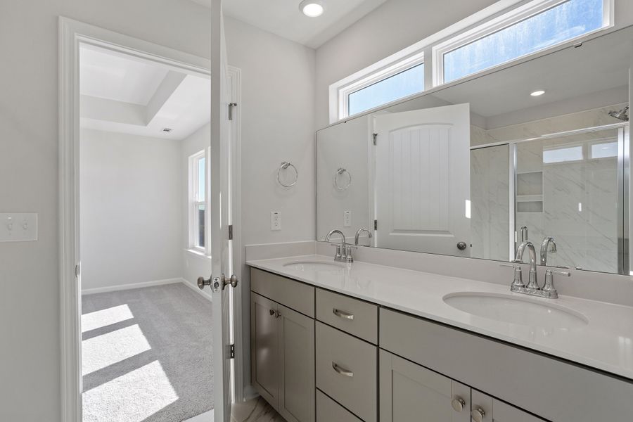 Furnished interior view inside a new home in Renaissance at White Oak, Garner (Image 12).