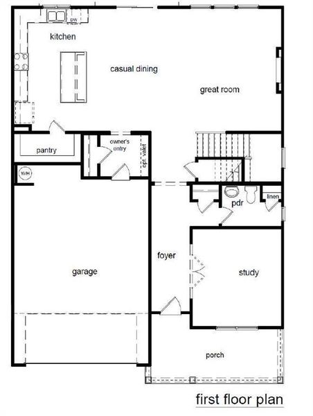 2D floor plan layout of this home in Reserve at Gum Springs, Jefferson, GA (Image 5). 2D floor plan layout of this home in Reserve at Gum Springs, Jefferson, GA (Image 5).
