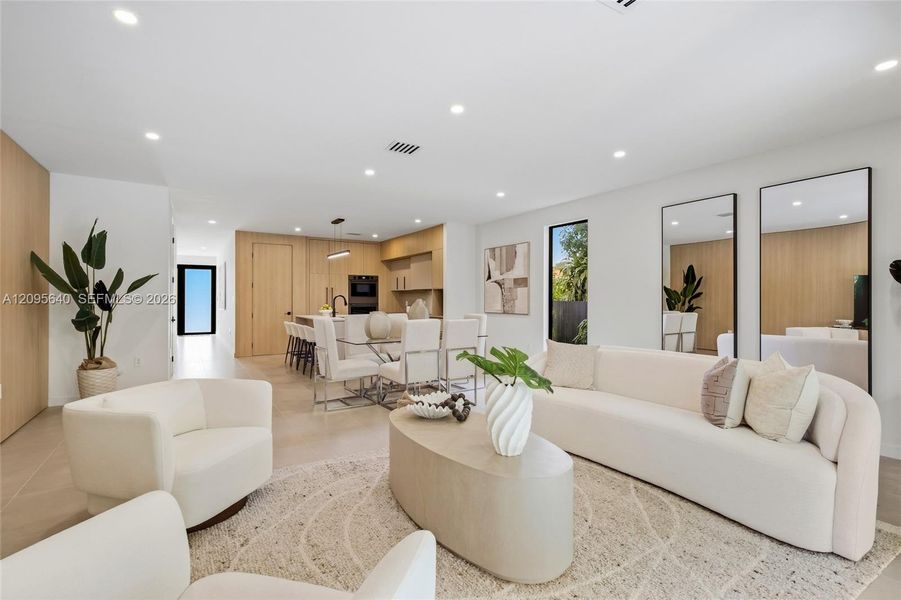 Furnished interior view inside a new home in , Miami (Image 30).
