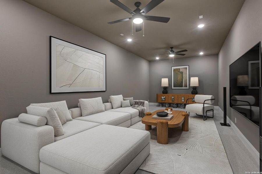 Furnished interior view inside a new home in Waldsanger, New Braunfels (Image 6).