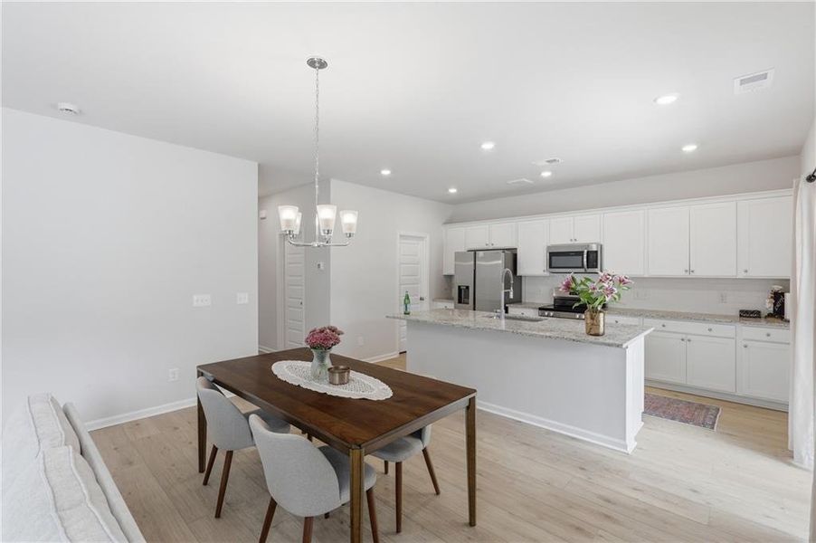 Furnished interior view inside a new home in , Bloomingdale (Image 12).