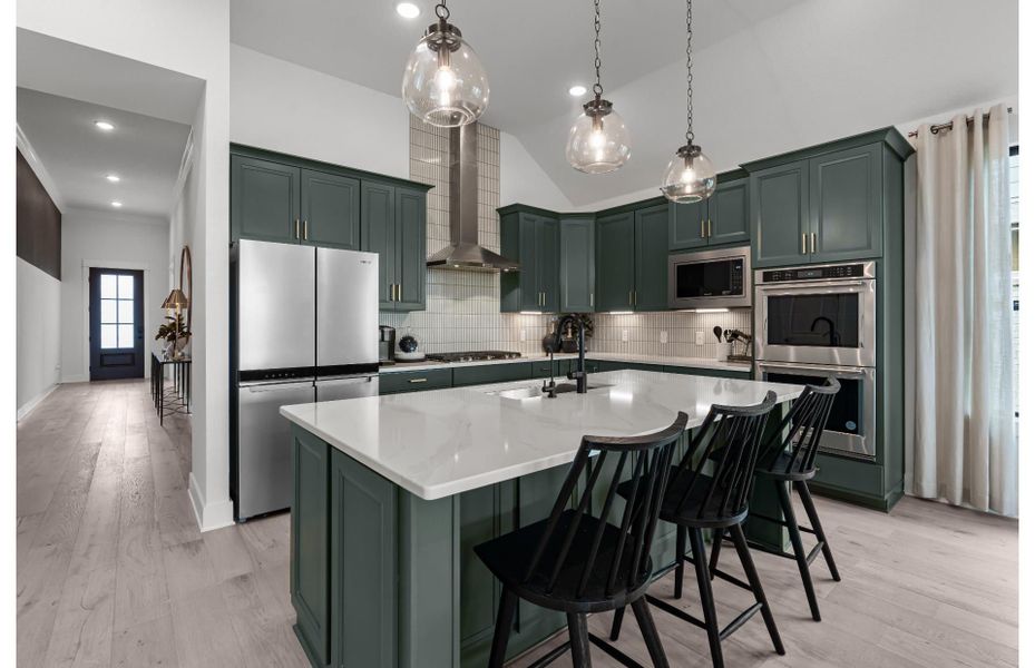 Furnished interior view inside a new home in Bison Ridge, San Antonio (Image 4).