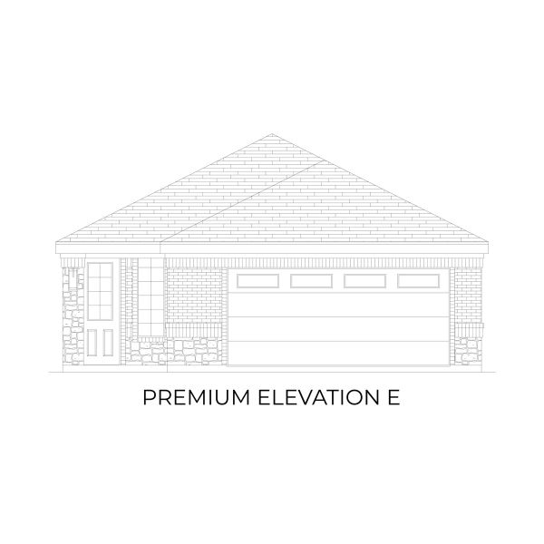 Representative rendering of the exterior for the Pierce Select F by First Texas Homes (Image 7).