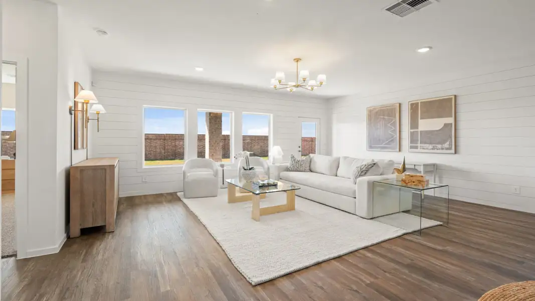 Furnished interior view inside a new home in East Williams Cove, Conroe (Image 14).