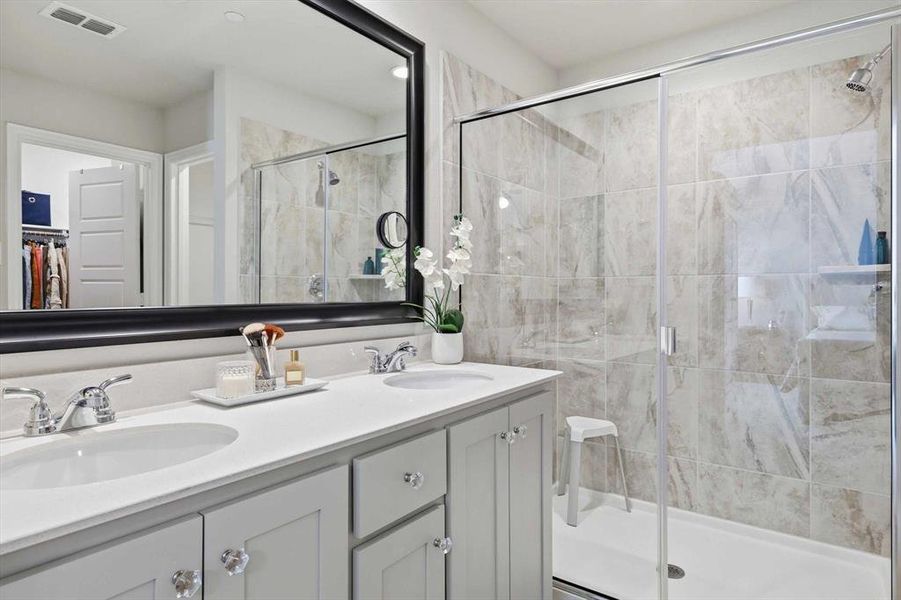 Furnished interior view inside a new home in , Watauga (Image 18). Furnished interior view inside a new home in , Watauga (Image 18).