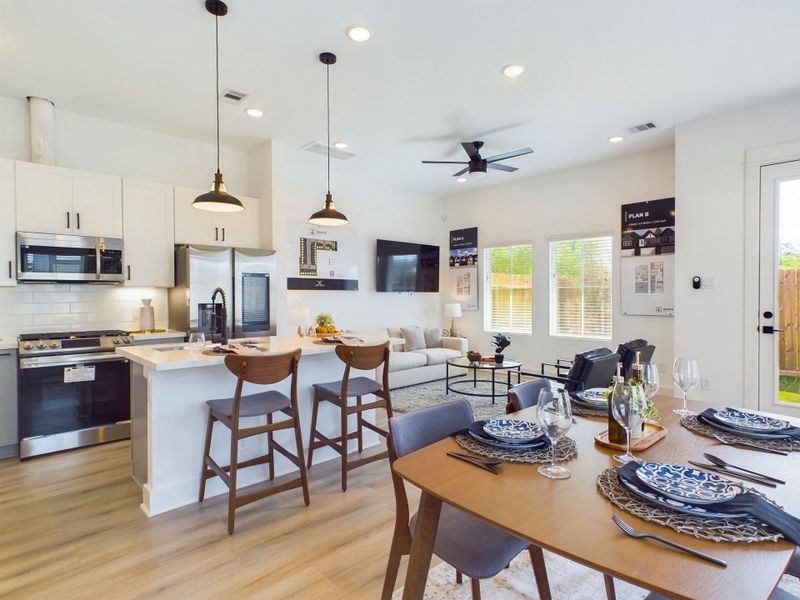 Furnished interior view inside a new home in , Houston (Image 4).