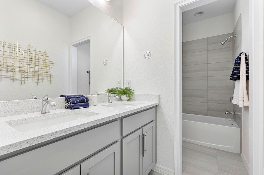 Furnished interior view inside a new home in The Sanctuary – Coastal Collection, Punta Gorda (Image 30).