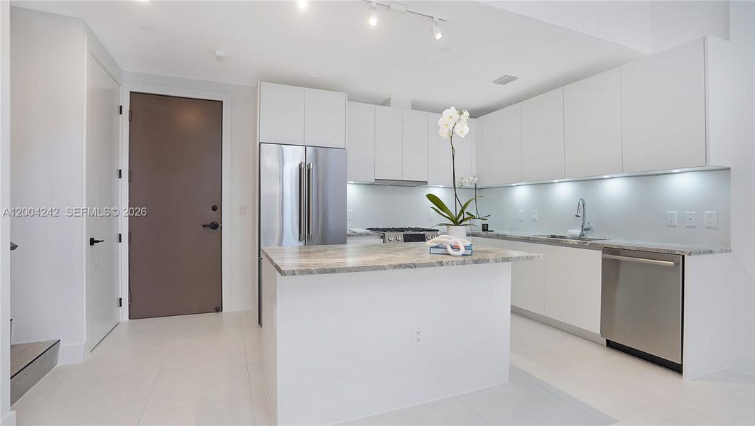 Furnished interior view inside a new home in , Miami (Image 9).