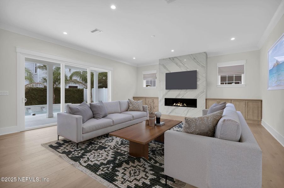 Furnished interior view inside a new home in , Atlantic Beach (Image 10). Furnished interior view inside a new home in , Atlantic Beach (Image 10).