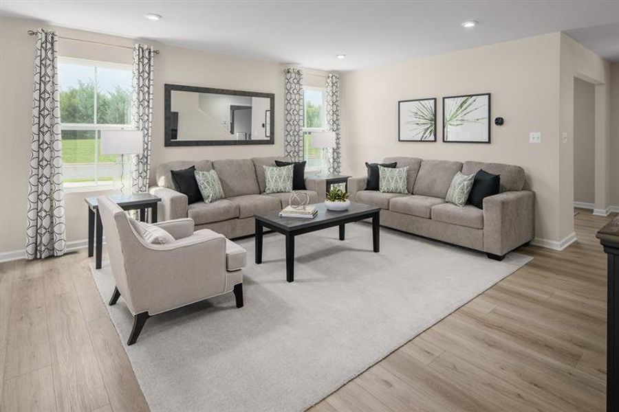 Furnished interior view inside a new home in Summertree, Stone Mountain (Image 7).