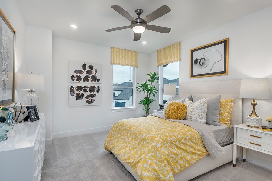 Furnished interior view inside a new home in Travisso Florence Collection, Leander (Image 16).