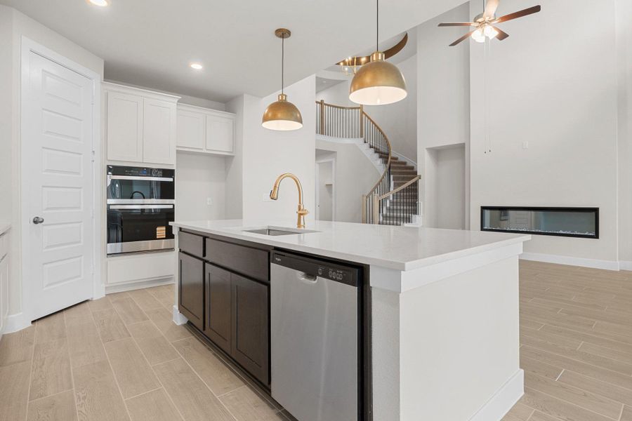 Furnished interior view inside a new home in The Colony, Bastrop (Image 14).